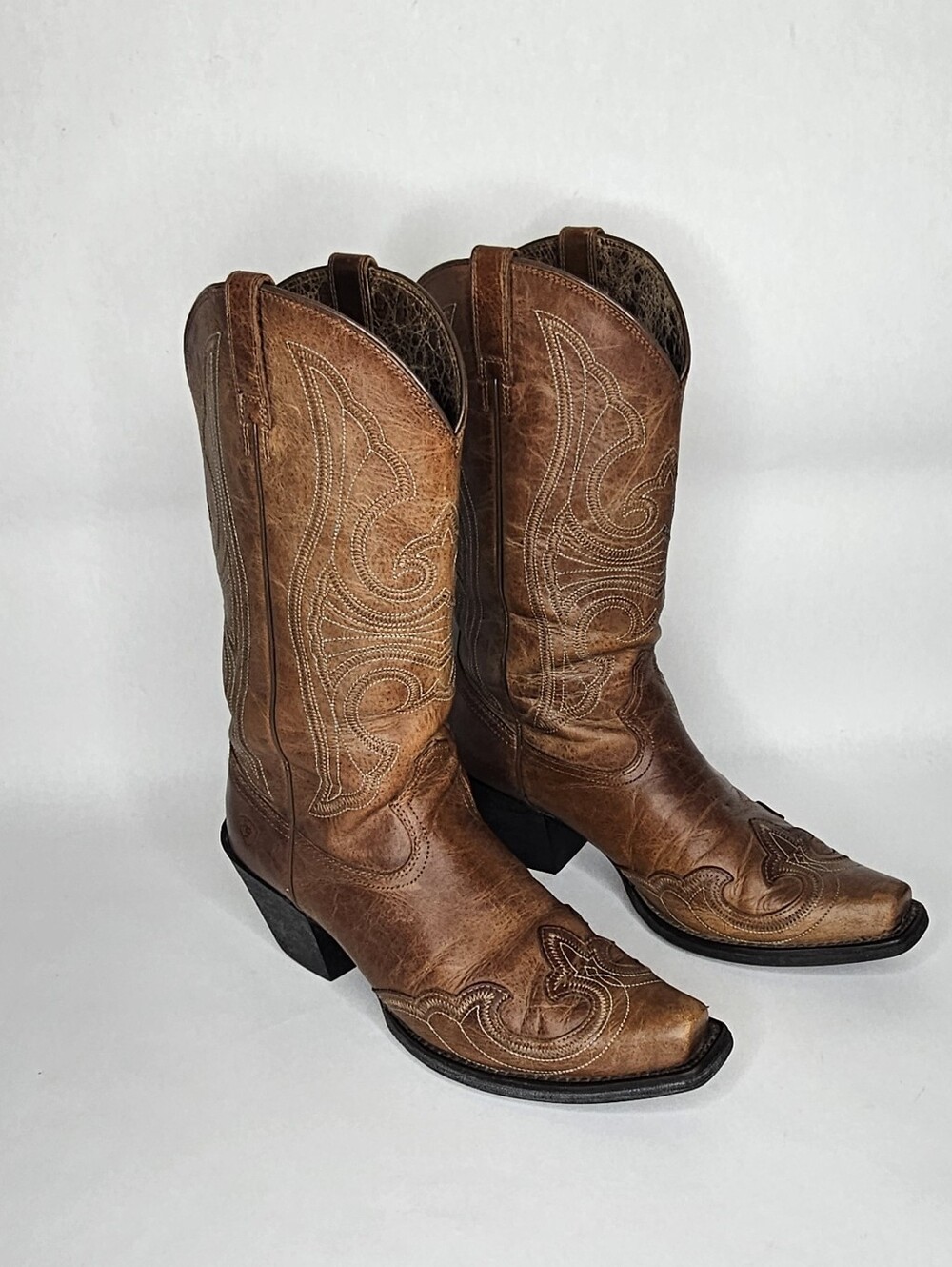 Ariat Round Up Sandstorm Western Boots - Snip Toe 8.5